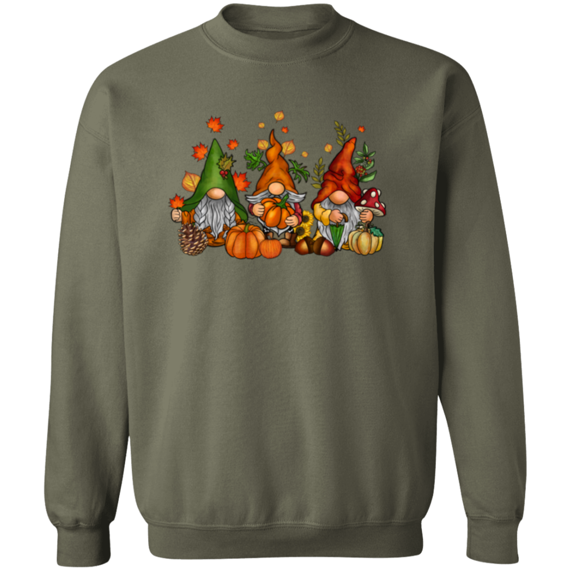 Fall Gnomes Unisex Pullover Sweatshirt