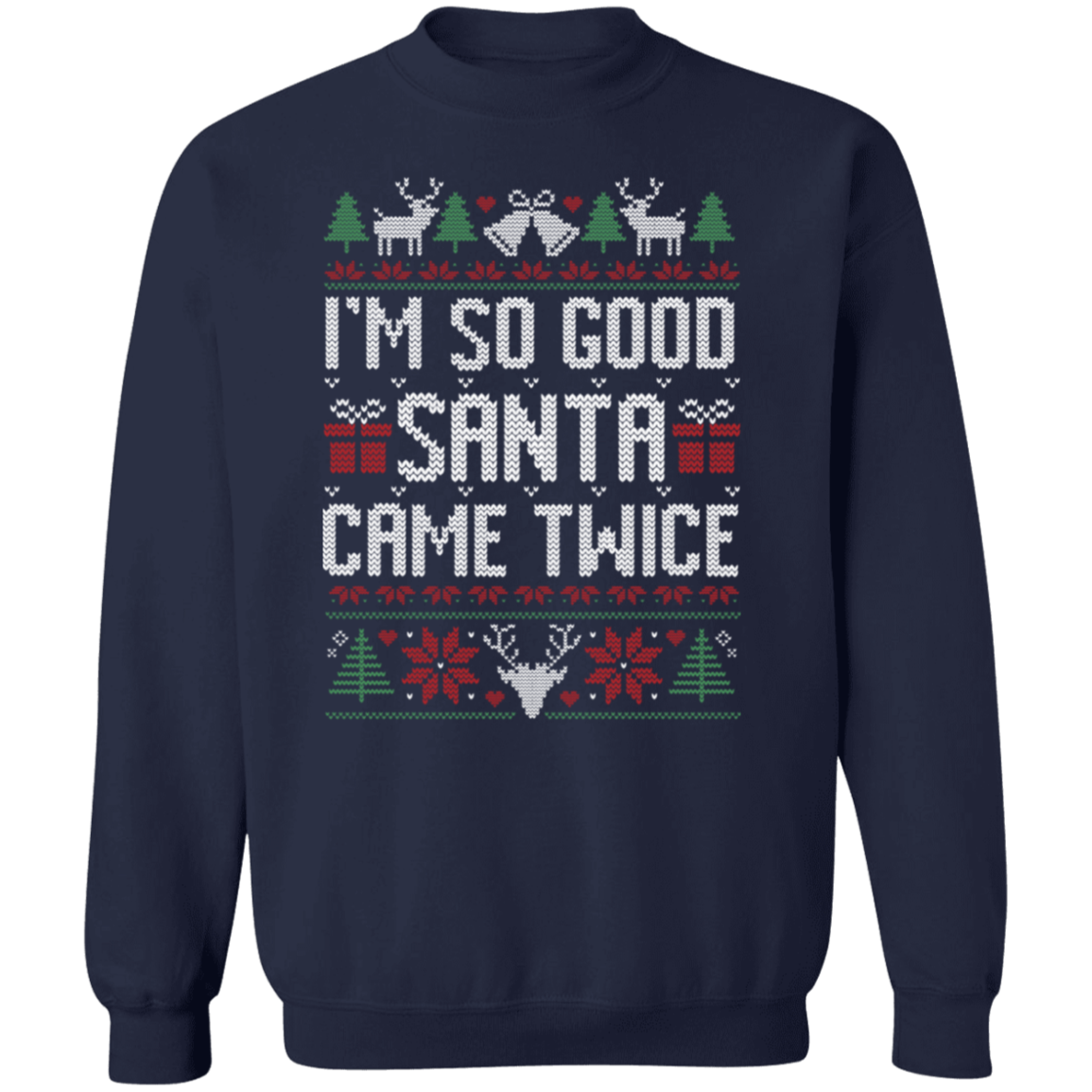 Santa Came Twice Unisex Pullover Sweatshirt