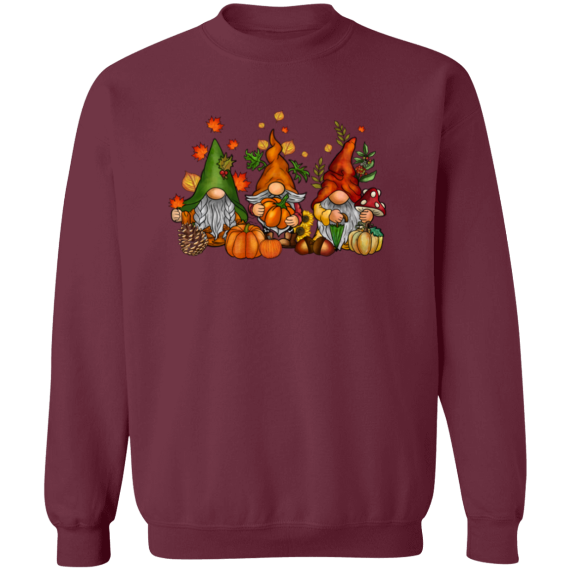 Fall Gnomes Unisex Pullover Sweatshirt