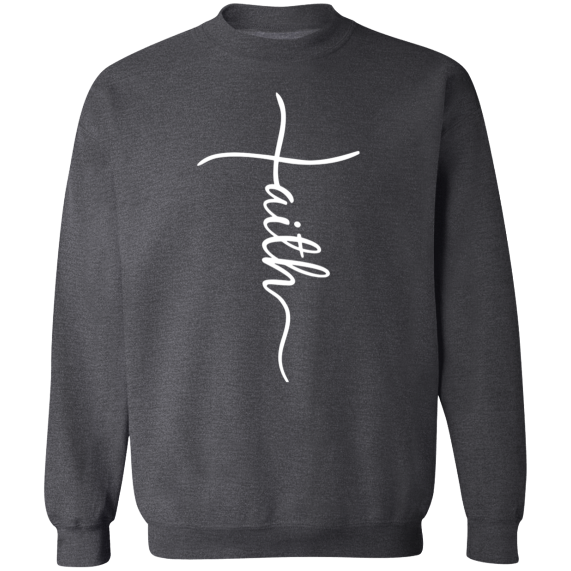 Faith Cross Unisex Pullover Sweatshirt