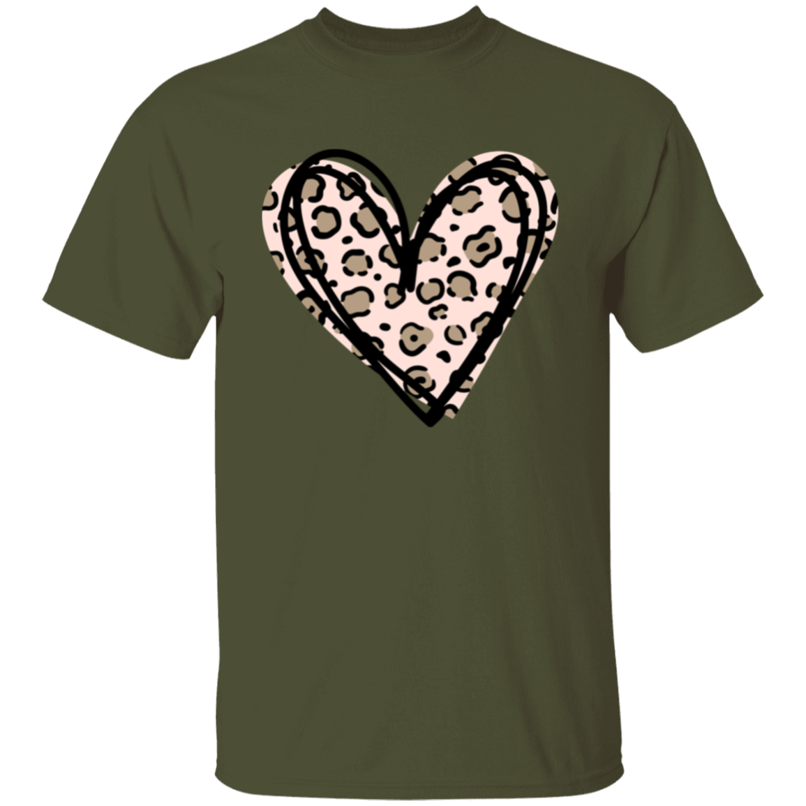 Leopard Print Valentines Day T-Shirt