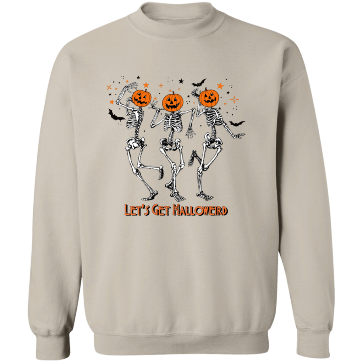 Lets Get Halloweird Dancing Pumpkin Pullover Sweatshirt