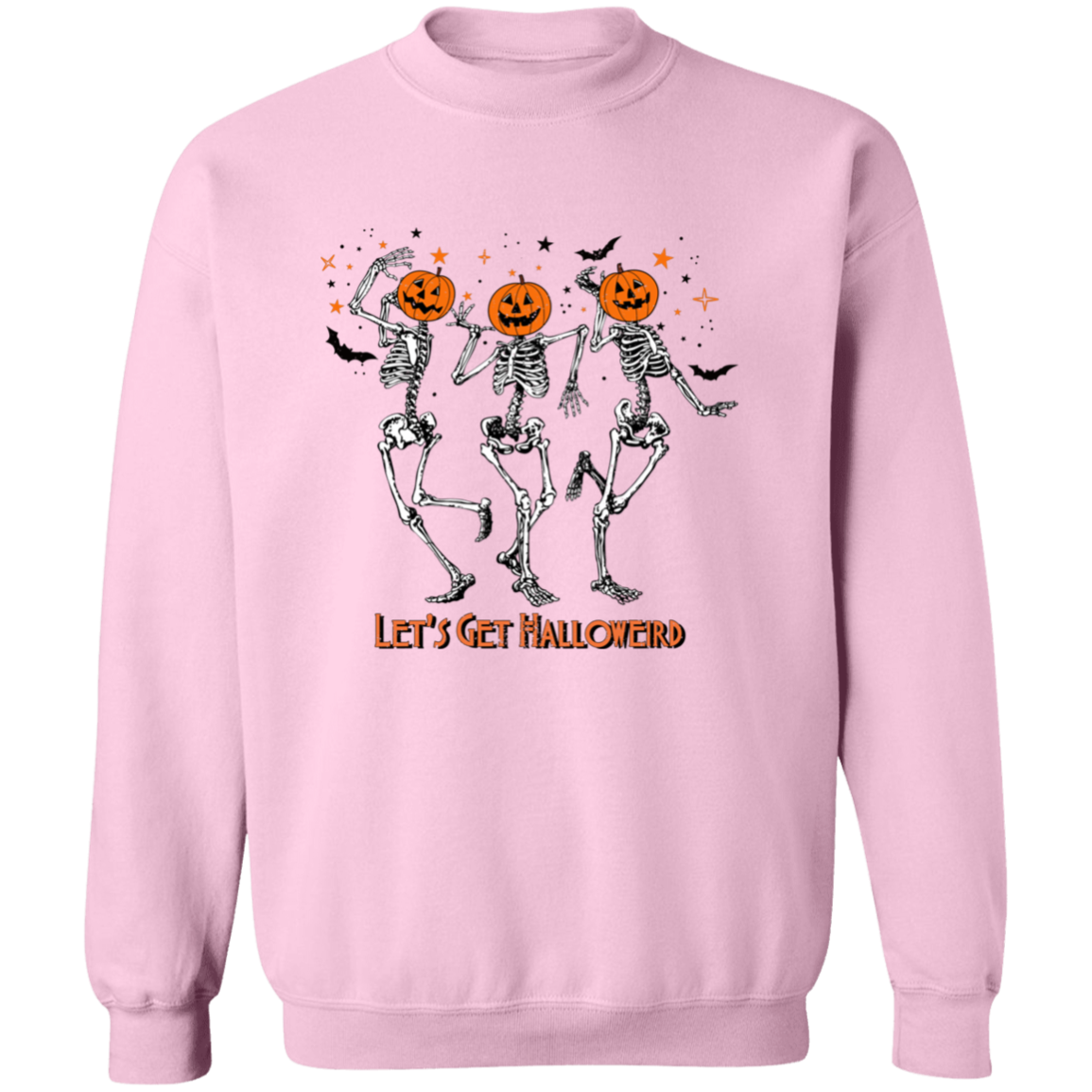 Lets Get Halloweird Dancing Pumpkin Pullover Sweatshirt