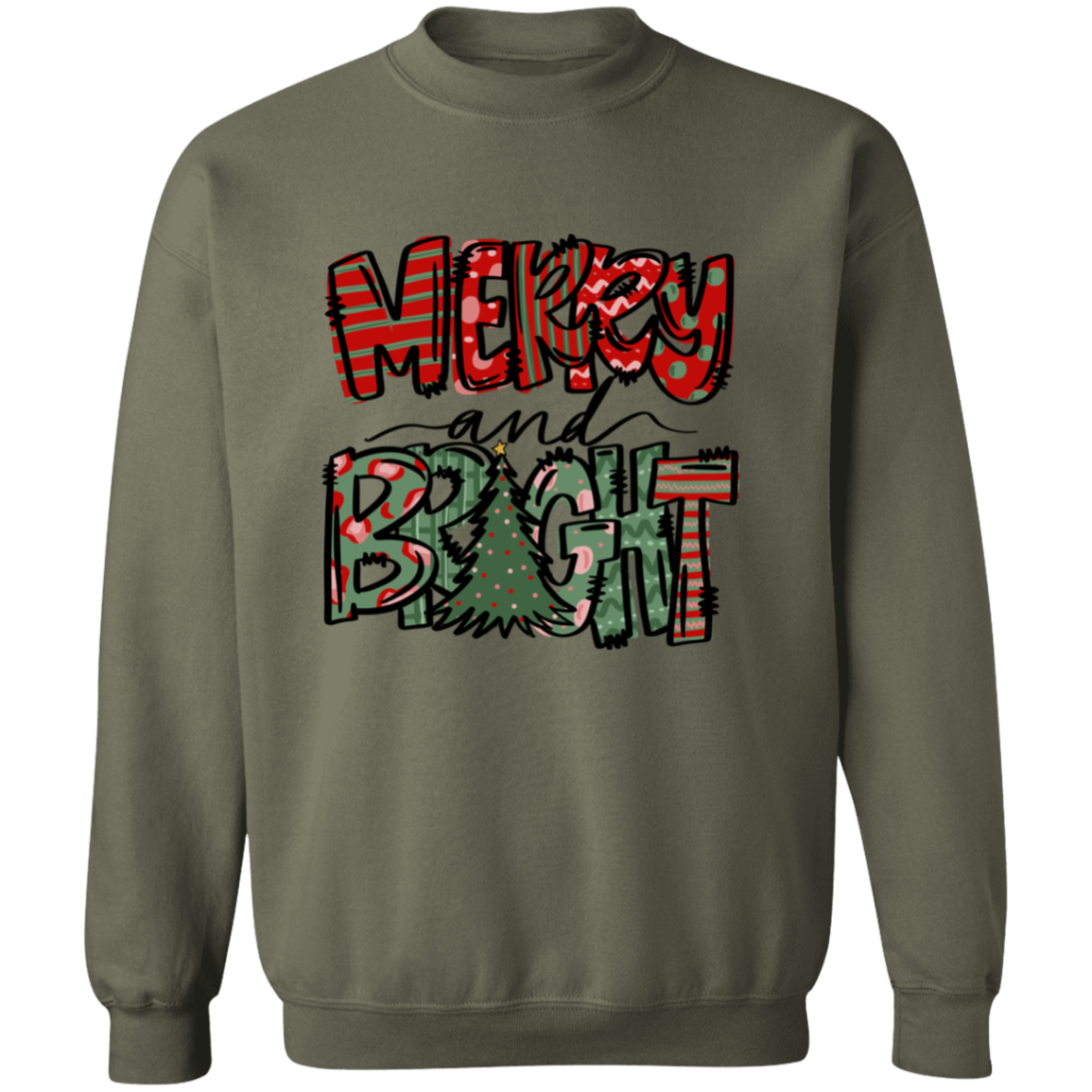 Merry and Bright Pullover Sweatshirt