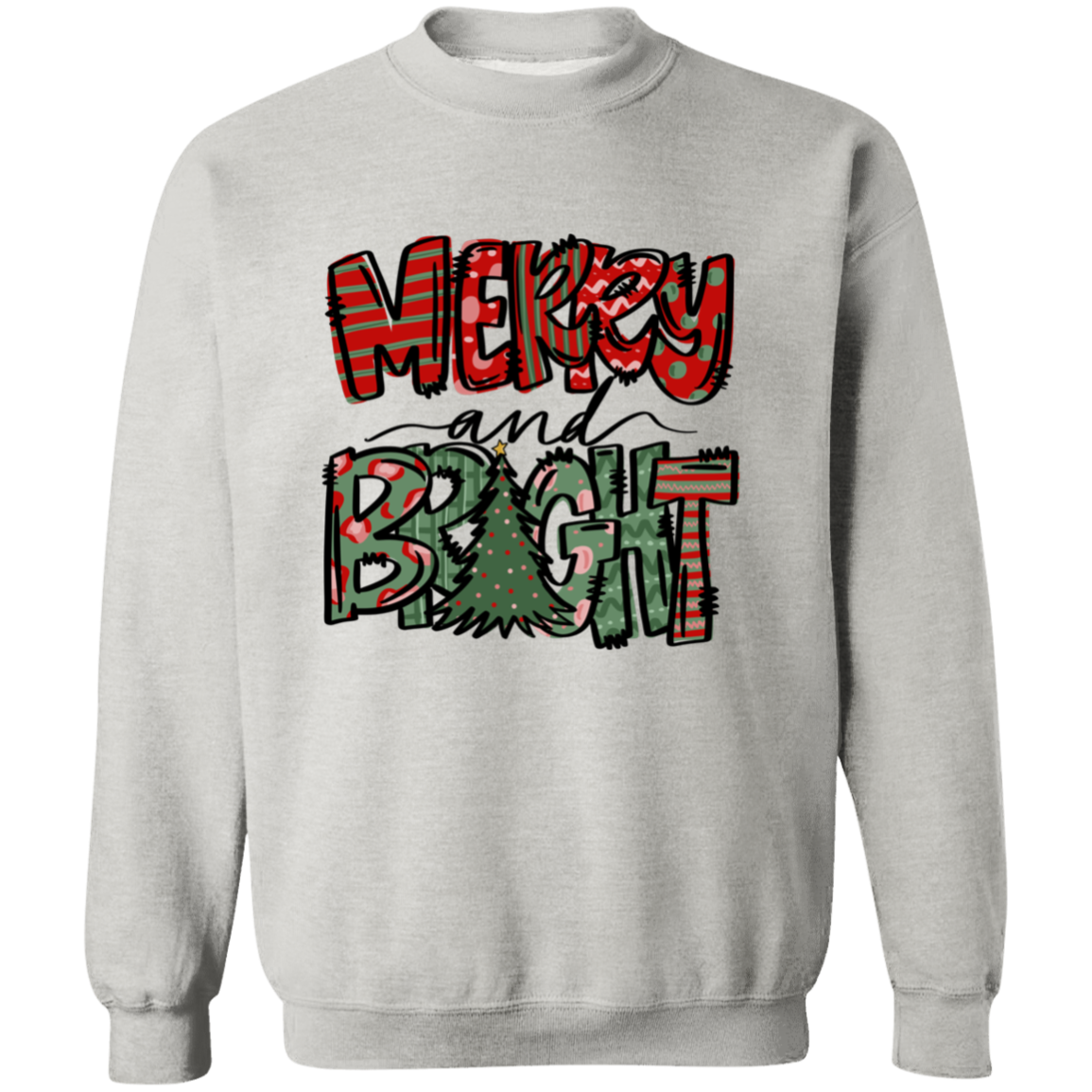 Merry and Bright Pullover Sweatshirt