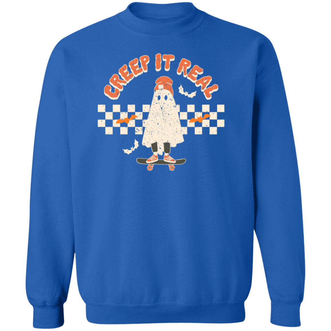 Retro Halloween Creep It Real Pullover Sweatshirt