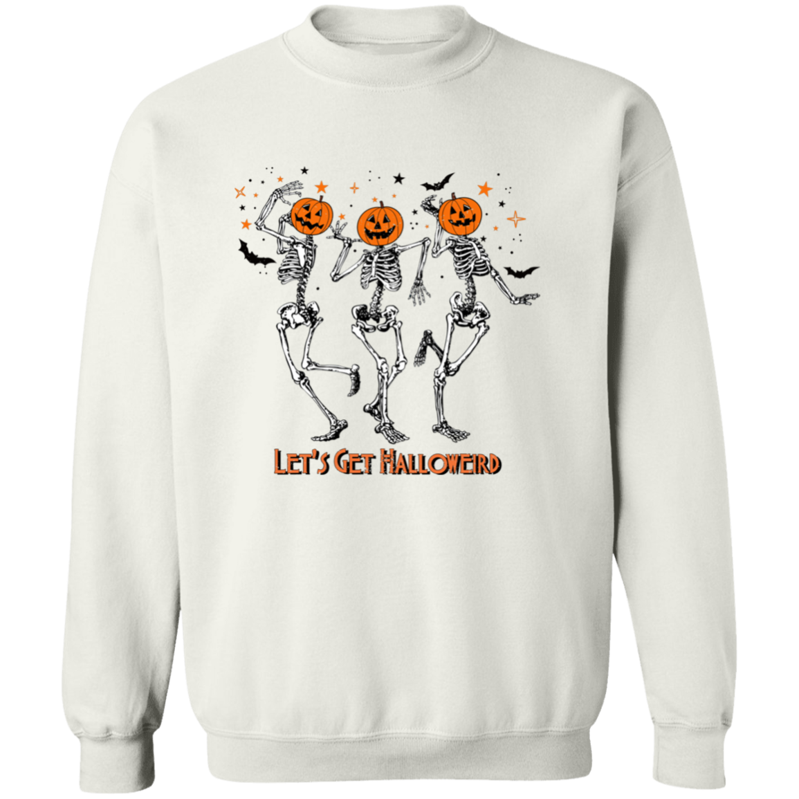 Lets Get Halloweird Dancing Pumpkin Pullover Sweatshirt