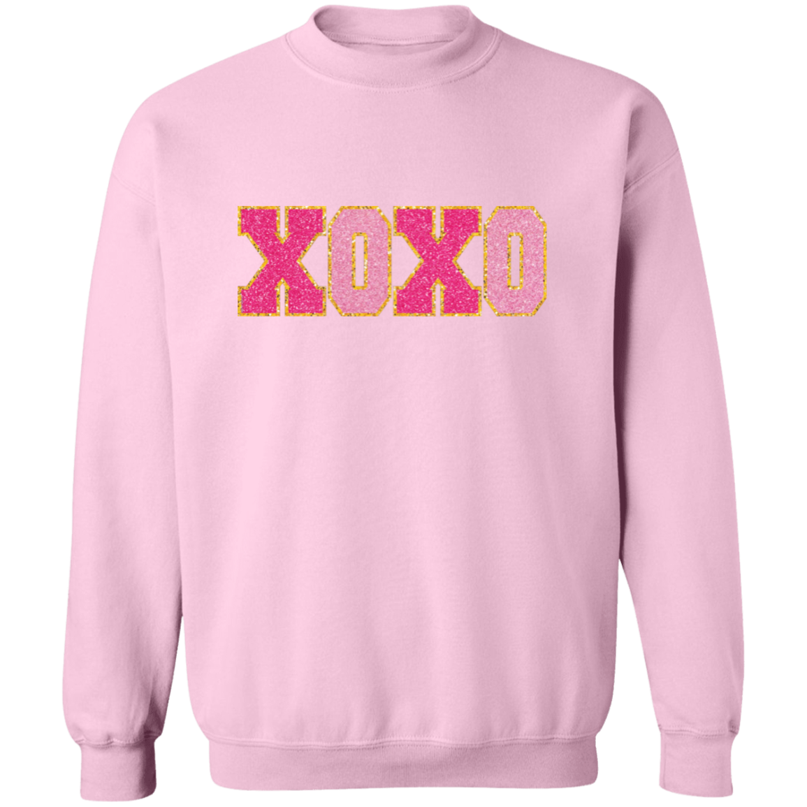 Chenille Patch Valentines Day Pullover Sweatshirt