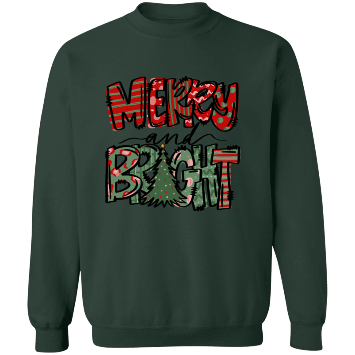 Merry and Bright Pullover Sweatshirt