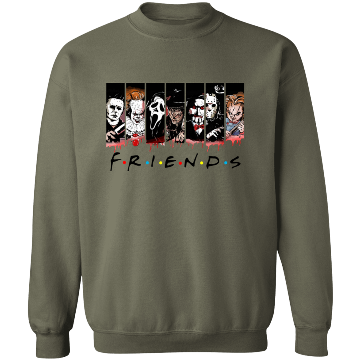 Serial Killer Friends Unisex Pullover Sweatshirt