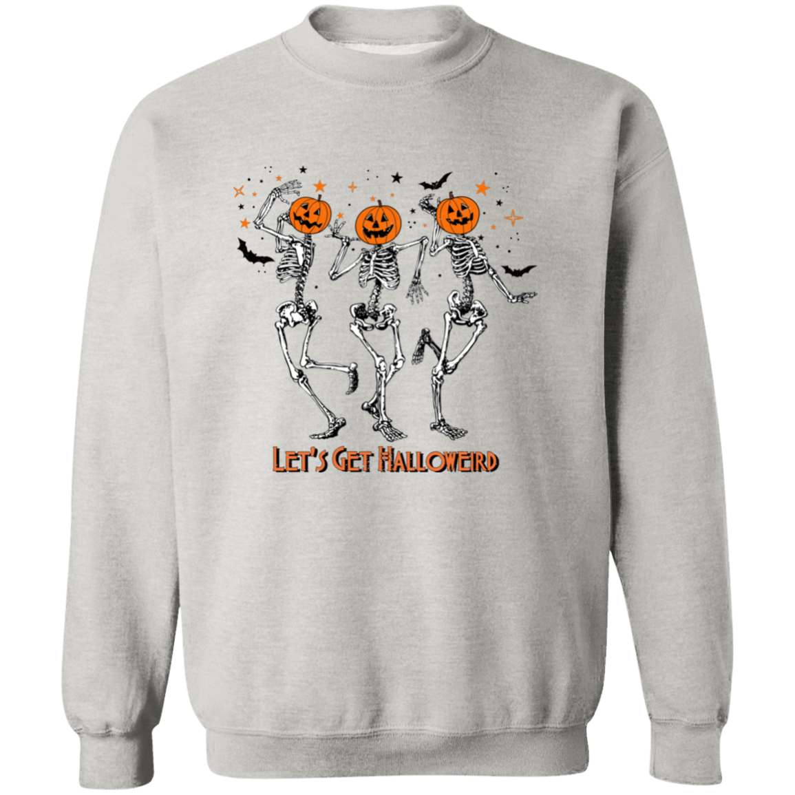 Lets Get Halloweird Dancing Pumpkin Pullover Sweatshirt