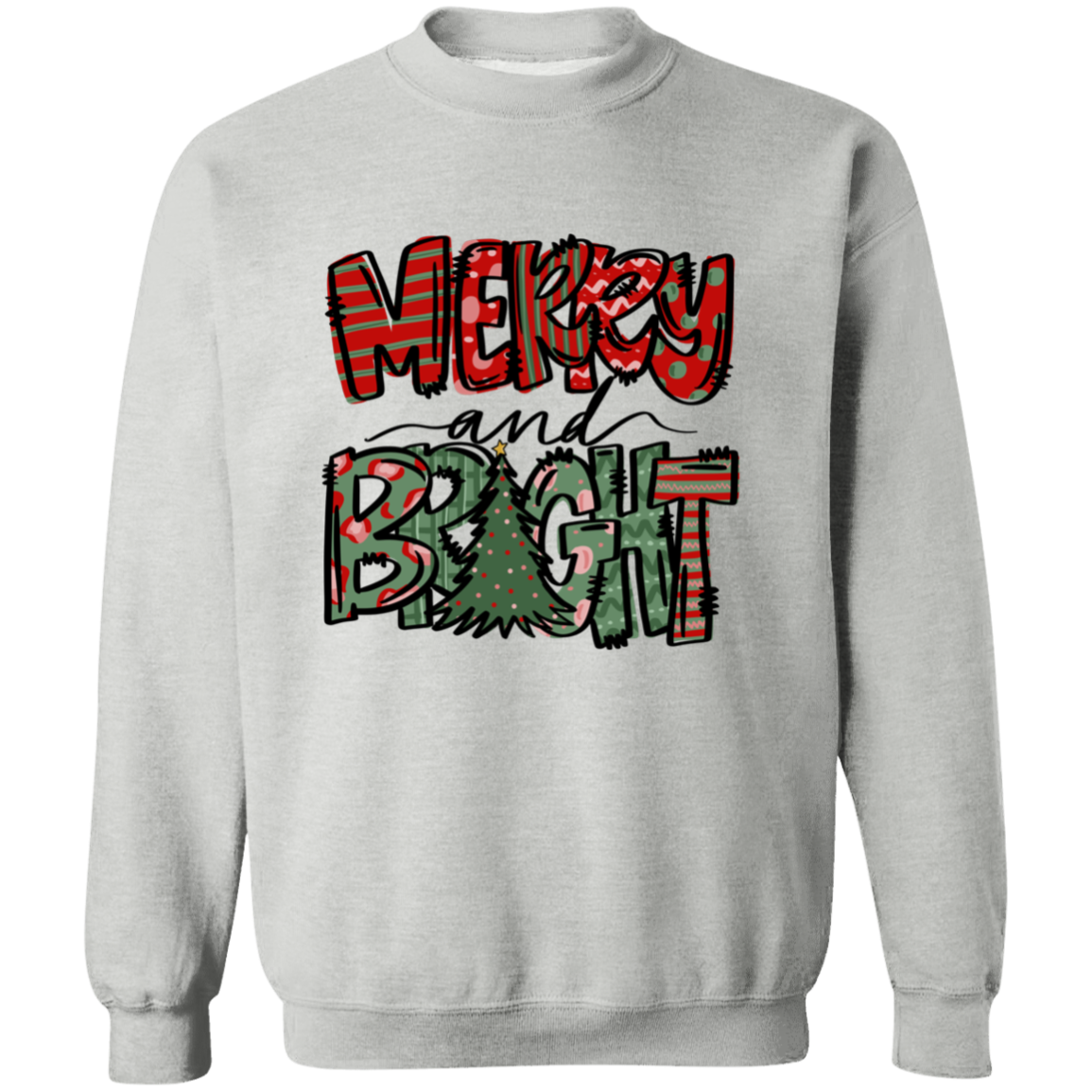 Merry and Bright Pullover Sweatshirt