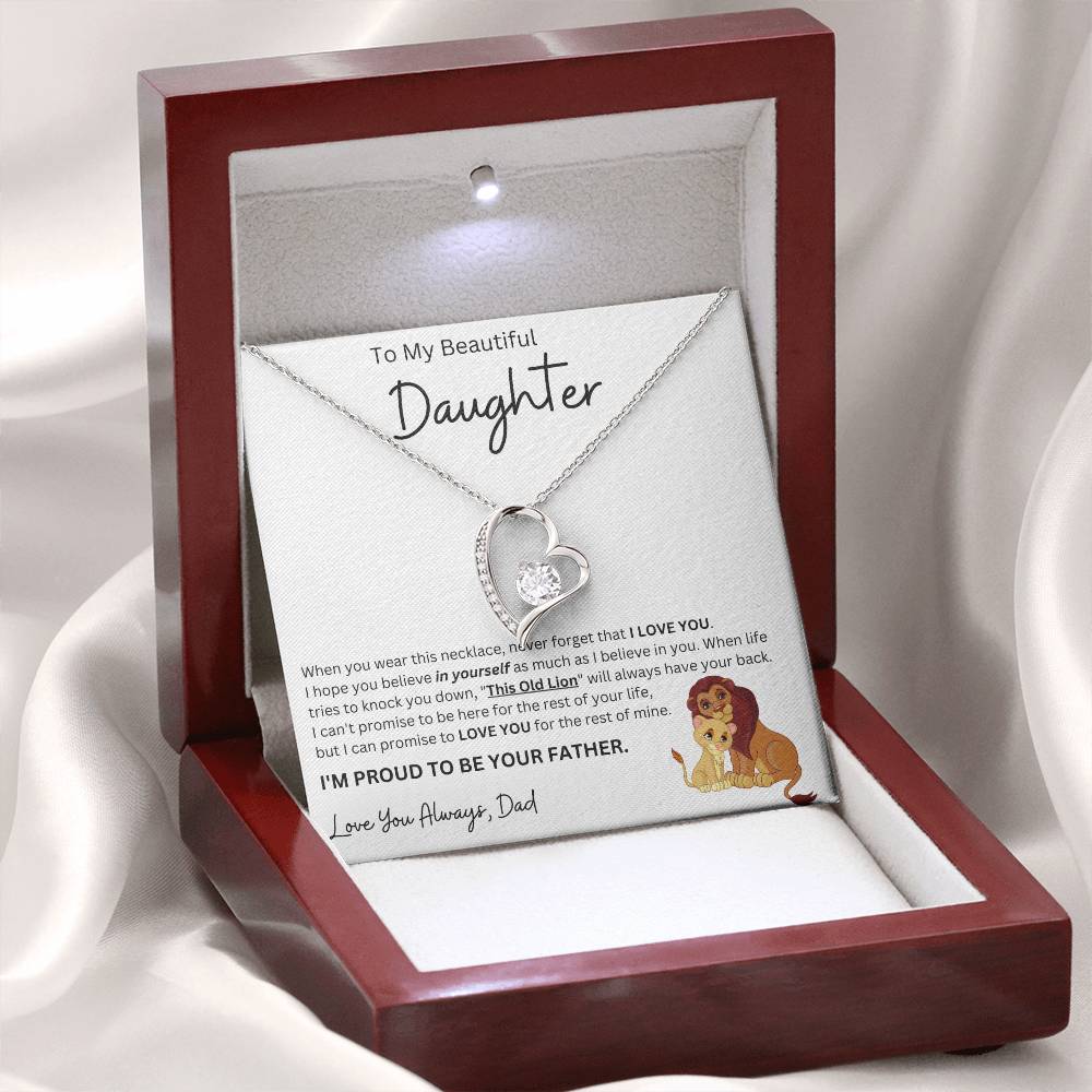To My Beautiful Daughter | I'll Always Have Your Back | Forever Love Necklace