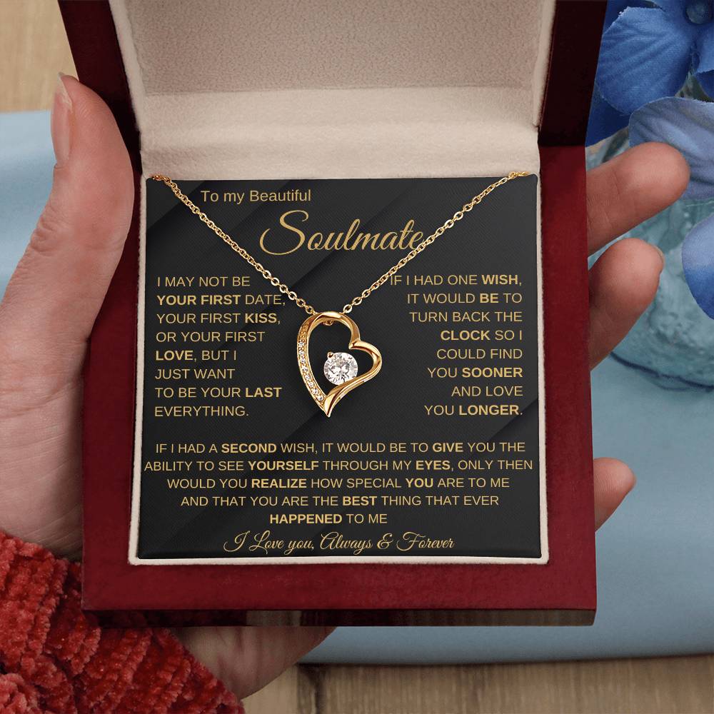 To My Beautiful Soulmate | If I Had A Wish | Forever Love Necklace