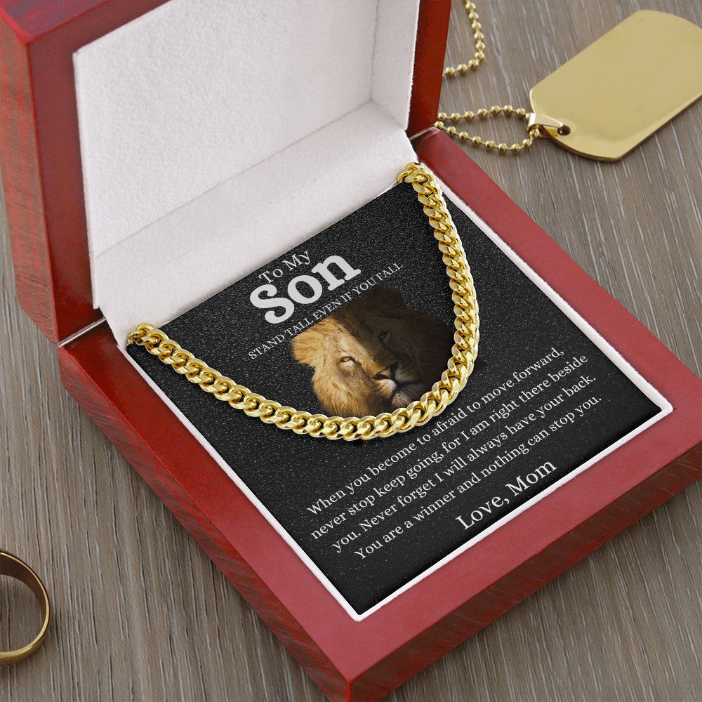 To My Son | Cuban Link Chain | Necklace For Son