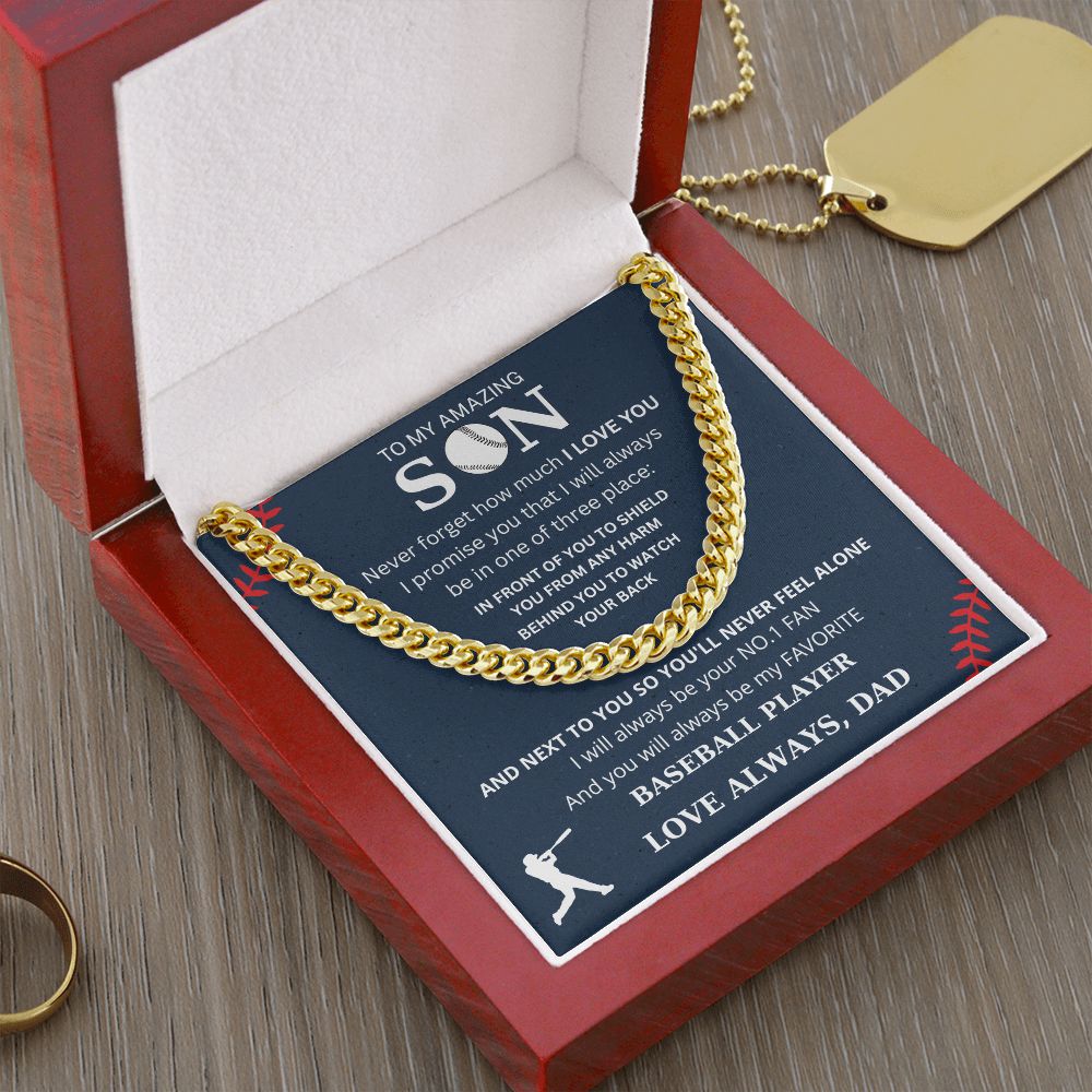 To My Amazing Son | Cuban Link Chain | Necklace For Son