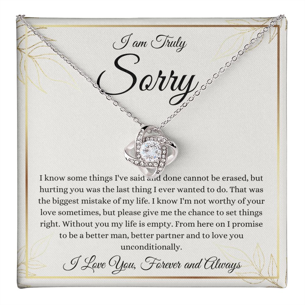 I am Sorry | Love Knot Necklace | Necklace For Forgiveness
