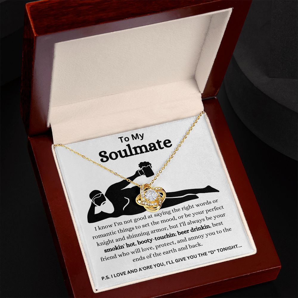 To My Soulmate | Love Knot Necklace | Necklace For Soulmate