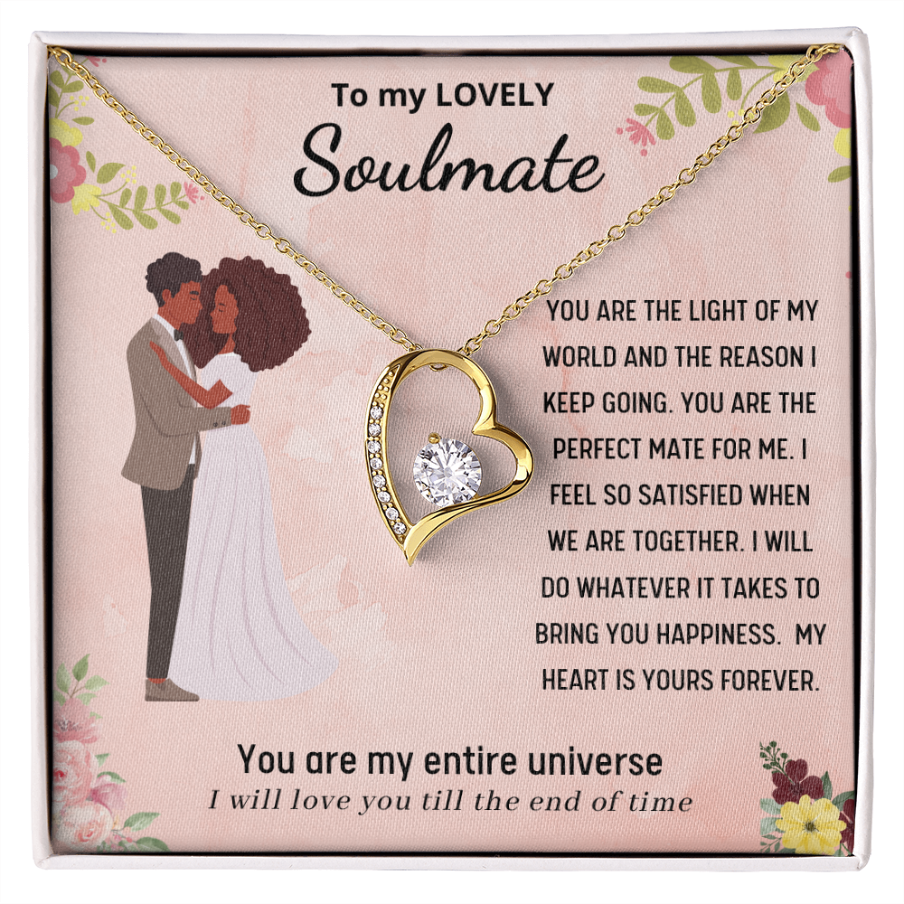 To My Soulmate | Forever Love Necklace | Necklace For Soulmate, Wife