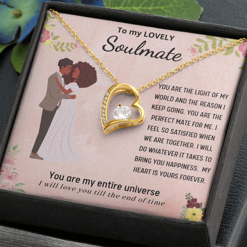 To My Soulmate | Forever Love Necklace | Necklace For Soulmate, Wife
