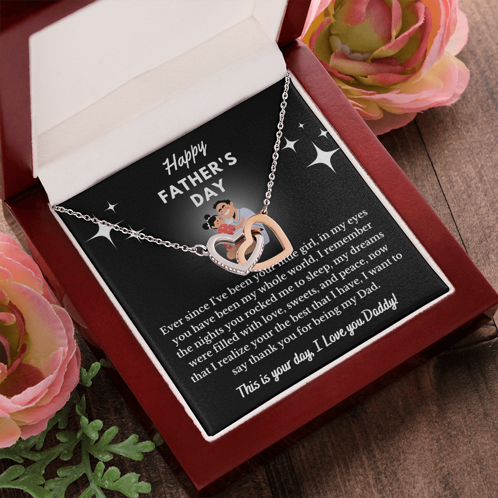 HAPPY FATHERS DAY | Interlocking Hearts Necklace