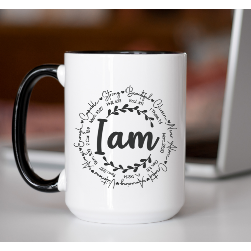 I am Affirmations 15oz Accent Mug