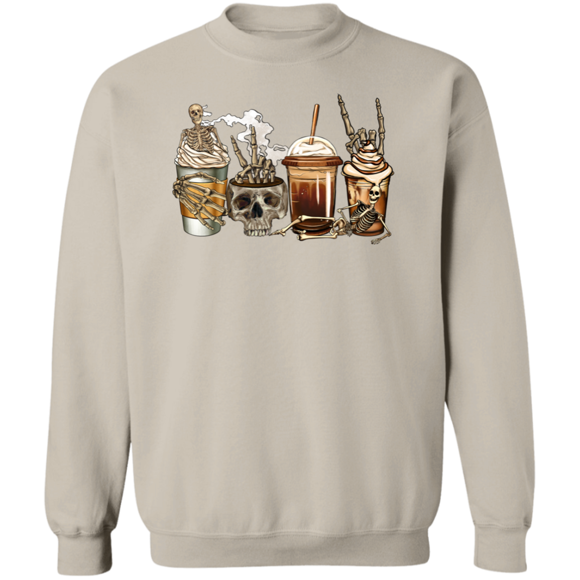 Dead Drinks Halloween Unisex Pullover Sweatshirt