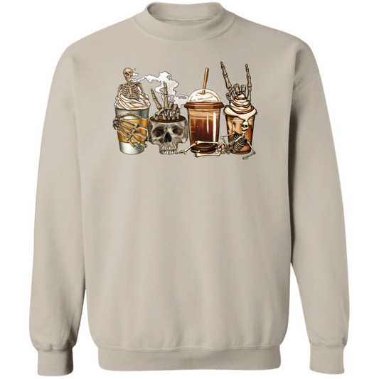 Dead Drinks Halloween Unisex Pullover Sweatshirt