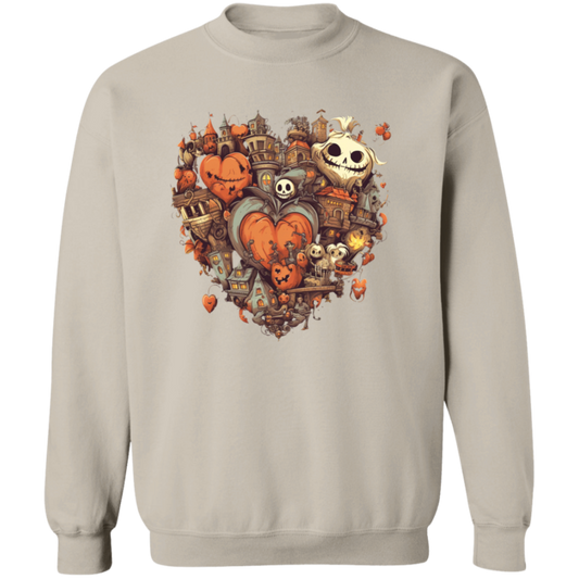 Halloween Hearts Pullover Sweatshirt