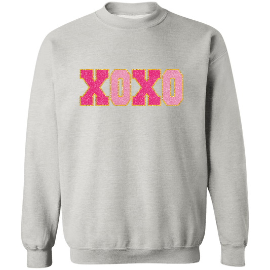 Chenille Patch Valentines Day Pullover Sweatshirt