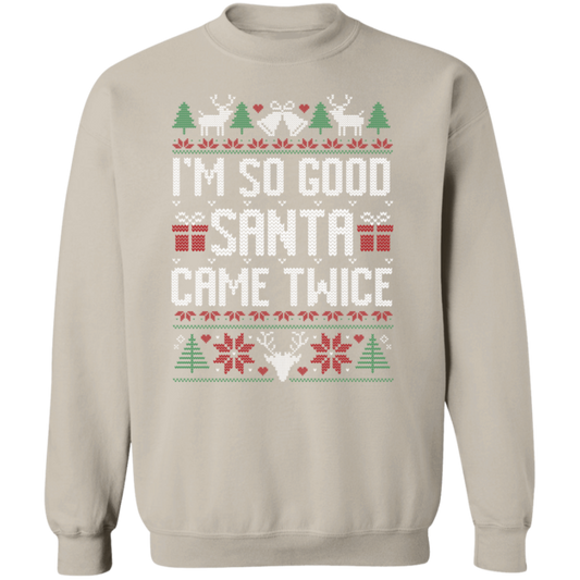 Santa Came Twice Unisex Pullover Sweatshirt