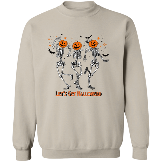 Lets Get Halloweird Dancing Pumpkin Pullover Sweatshirt