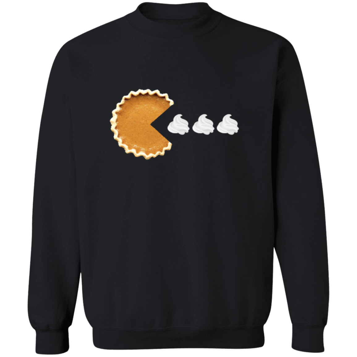 Pumpkin Pac Man  Pullover Sweatshirt