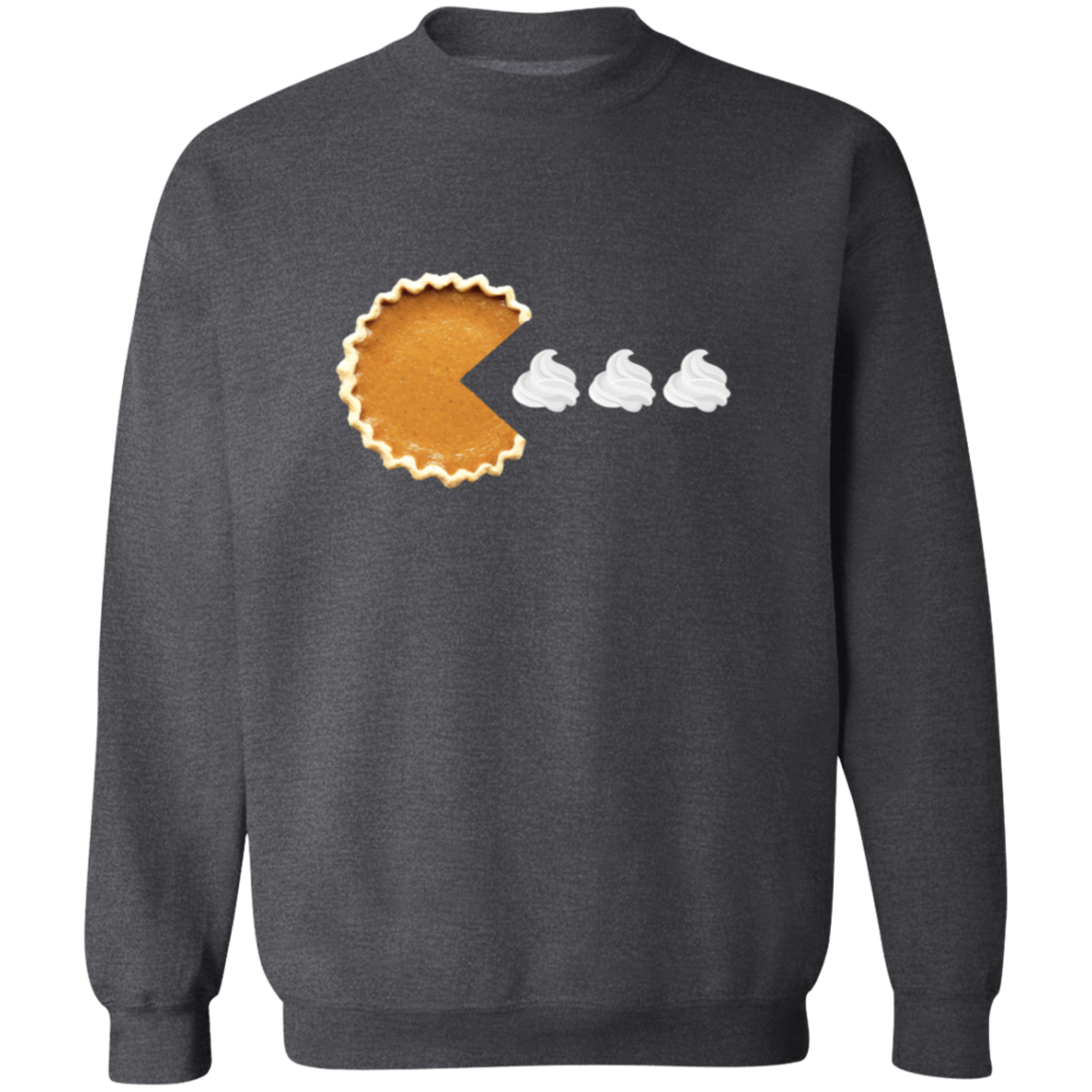 Pumpkin Pac Man  Pullover Sweatshirt