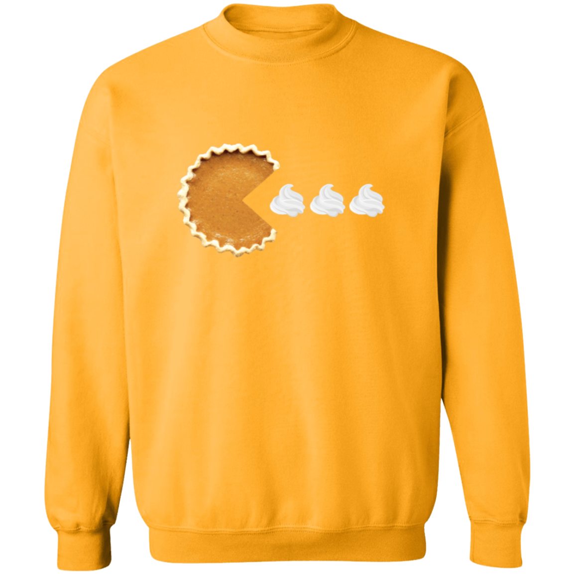 Pumpkin Pac Man  Pullover Sweatshirt