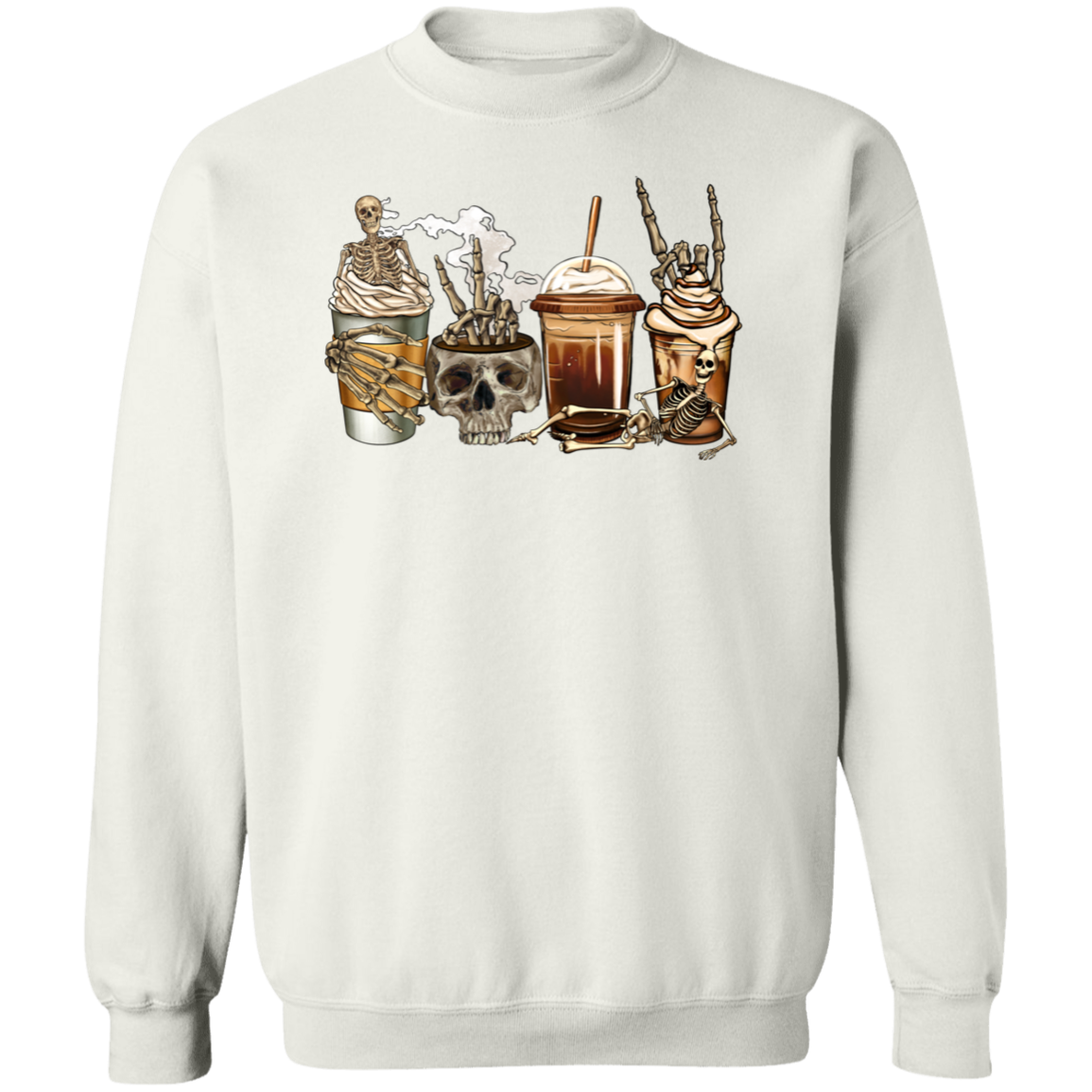 Dead Drinks Halloween Unisex Pullover Sweatshirt