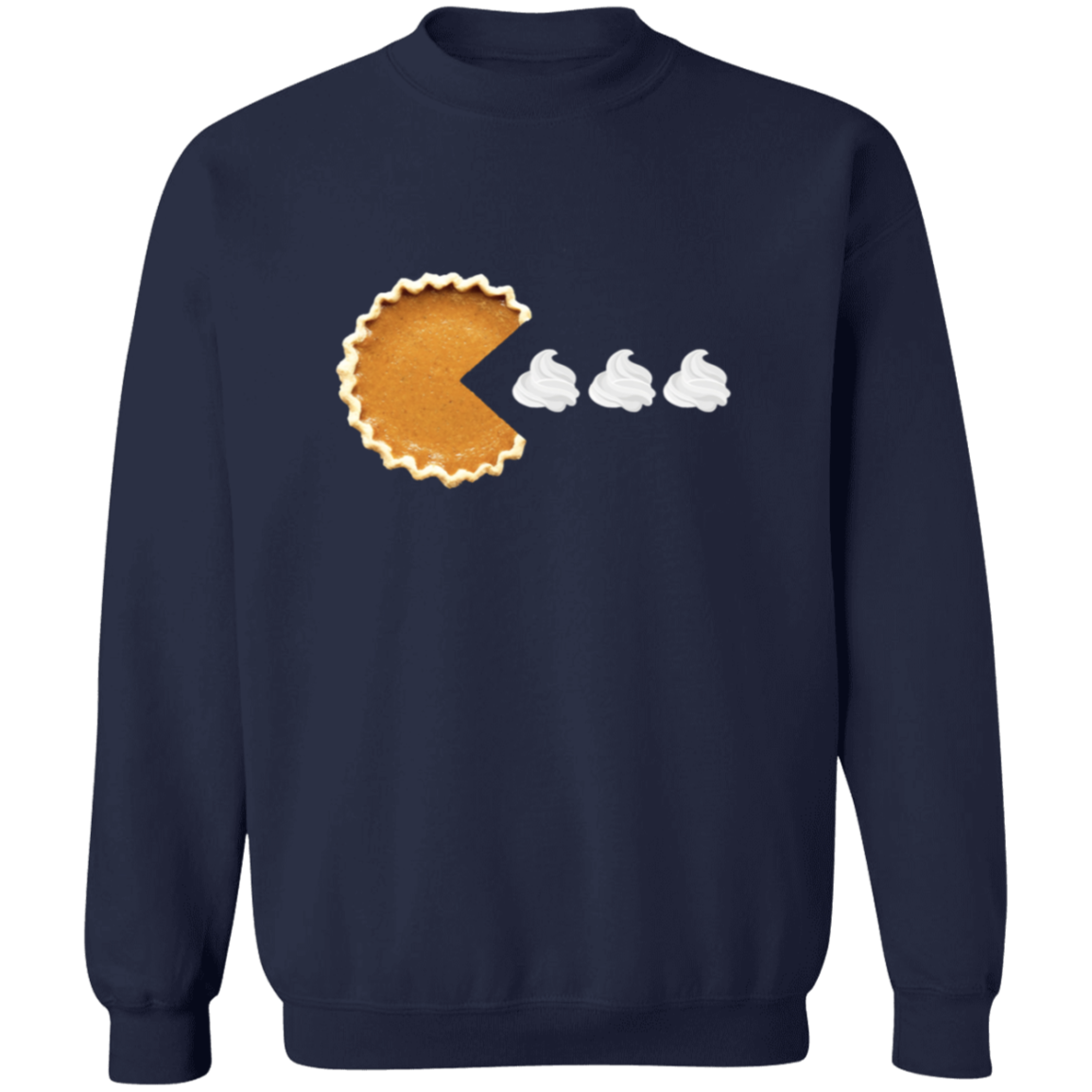 Pumpkin Pac Man  Pullover Sweatshirt