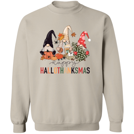 Hallothanksmas Gnomes Unisex Pullover Sweatshirt