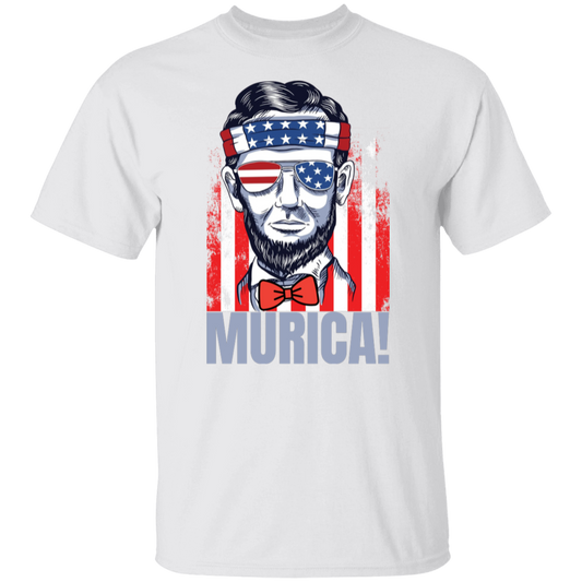 Lincoln 4th Of July Merica Abe T-Shirt