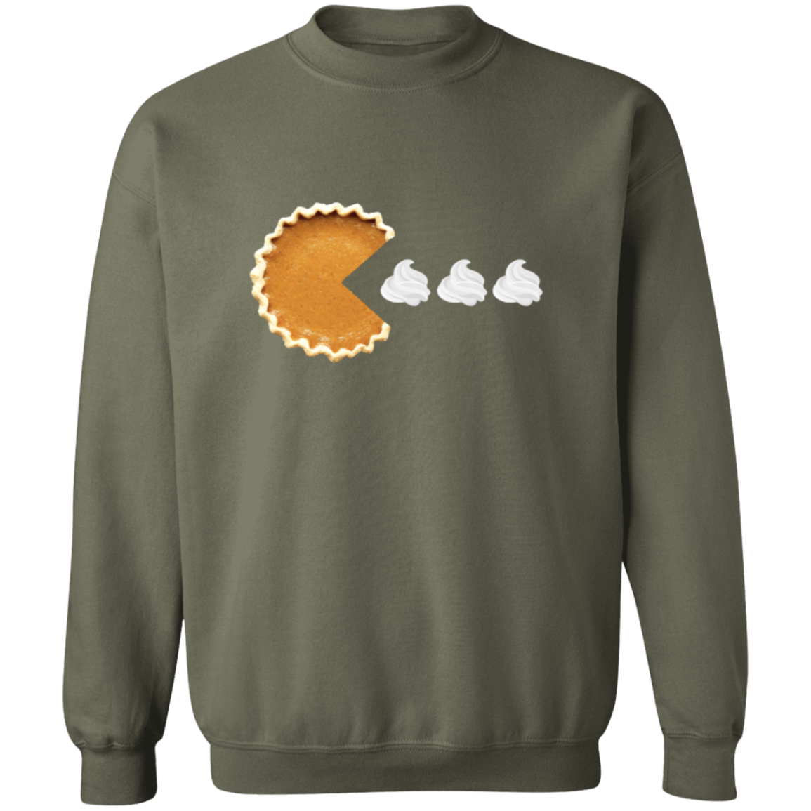 Pumpkin Pac Man  Pullover Sweatshirt