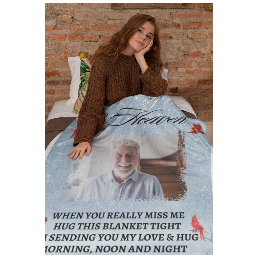 A Hug From Heaven Customized Personalized Blanket