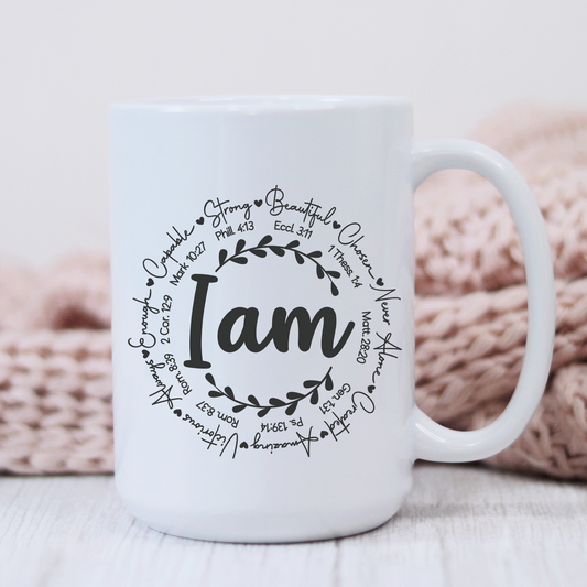 I am Affirmations 15oz White Mug