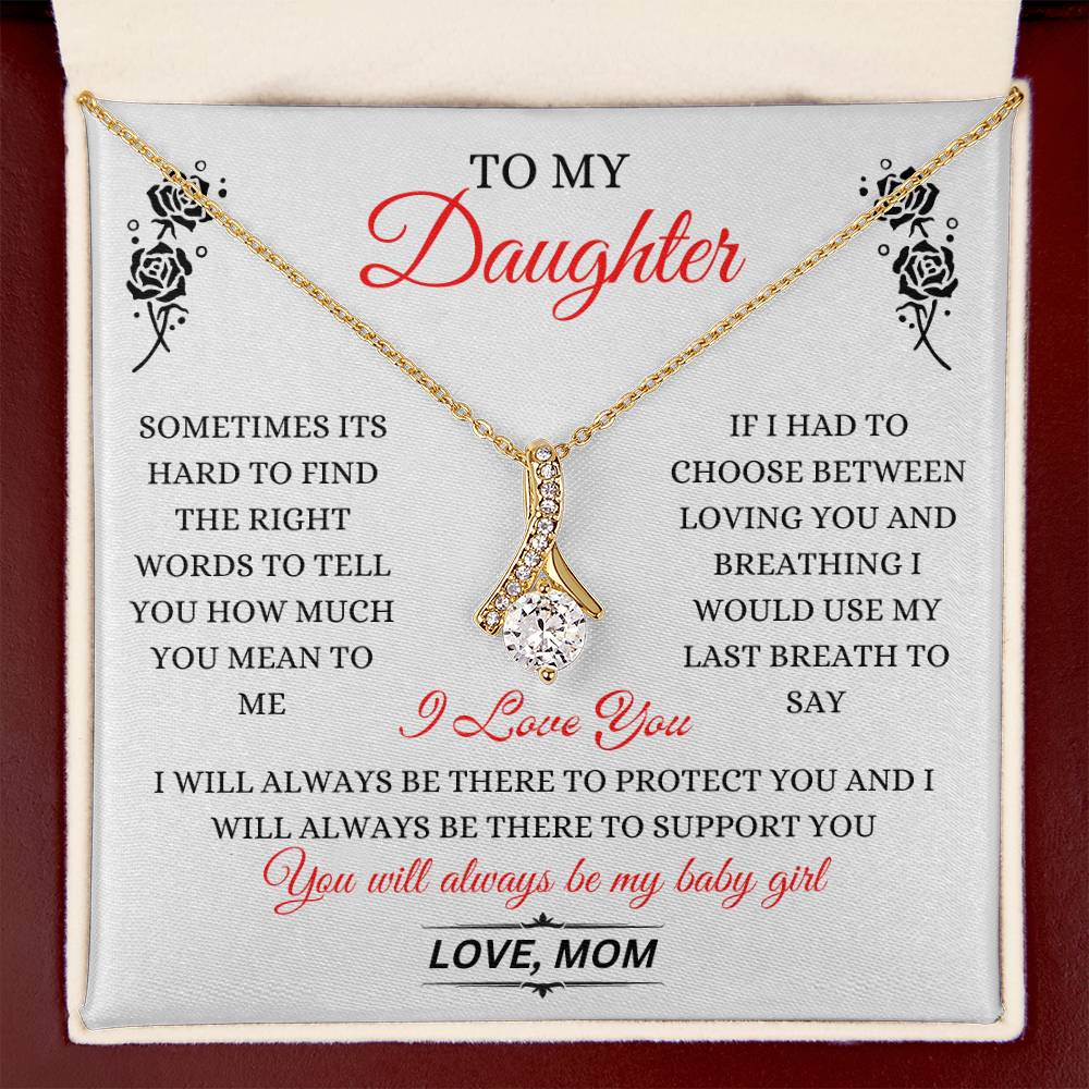 To My Daughter |  Alluring Beauty Necklace | Necklace For Daughter