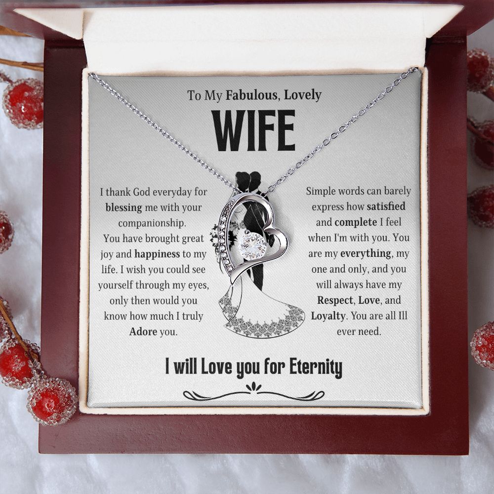 To My Lovely Wife | Forever Love Necklace | Necklace For Wife
