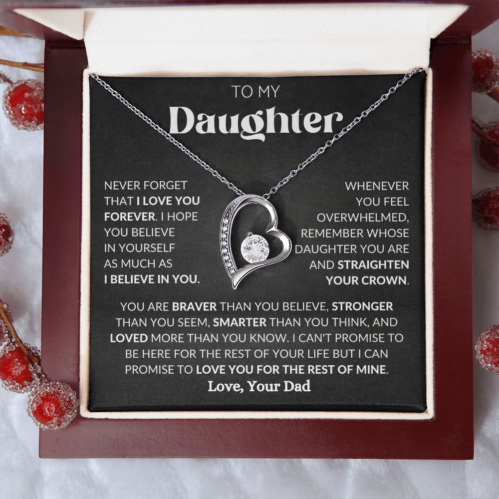 To My Daughter | Forever Love Necklace | Necklace For Daughter