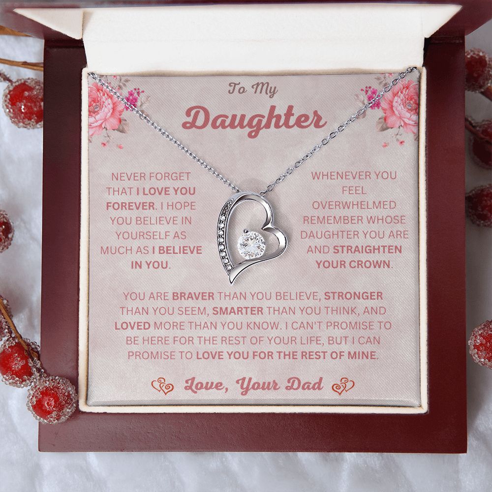 To My Daughter | Forever Love Necklace | Necklace For Daughter