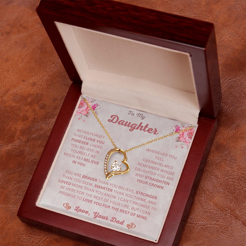 To My Daughter | Forever Love Necklace | Necklace For Daughter