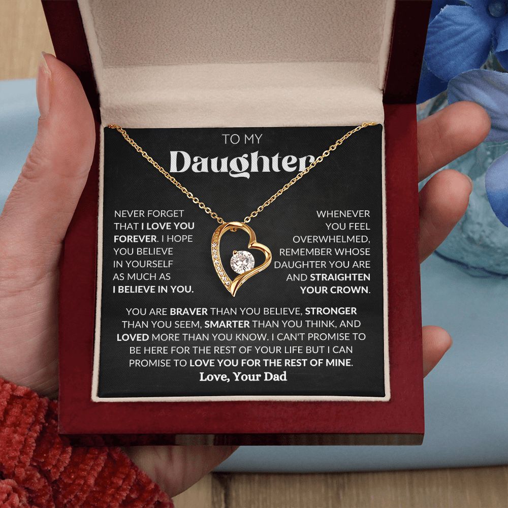 To My Daughter | Forever Love Necklace | Necklace For Daughter