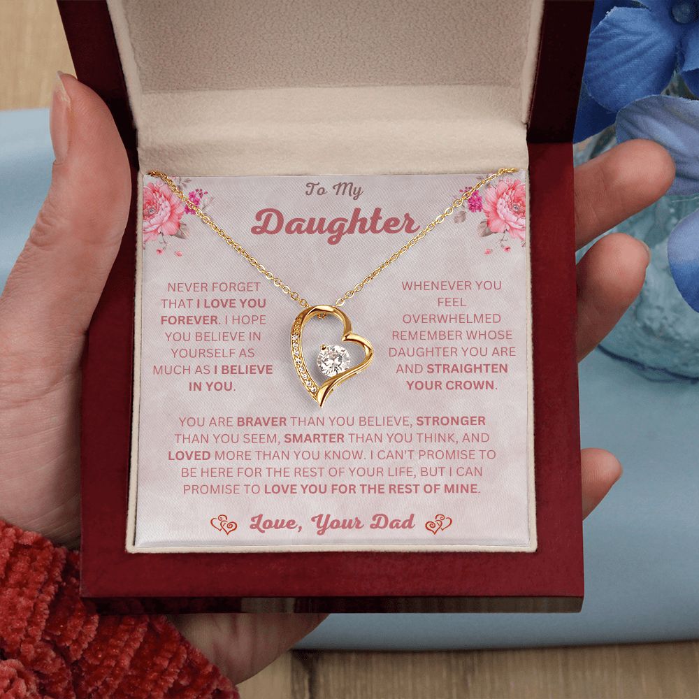 To My Daughter | Forever Love Necklace | Necklace For Daughter