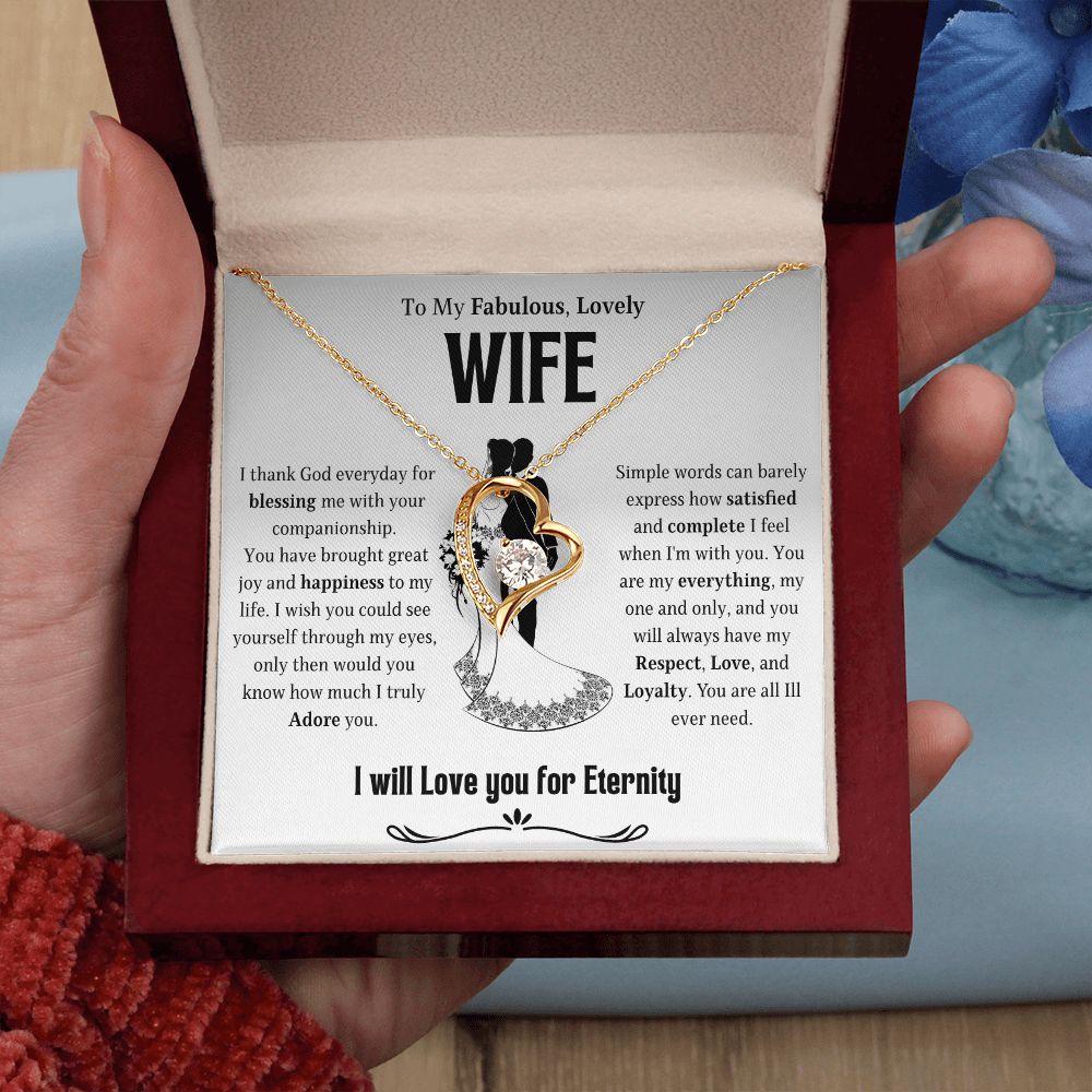 To My Lovely Wife | Forever Love Necklace | Necklace For Wife